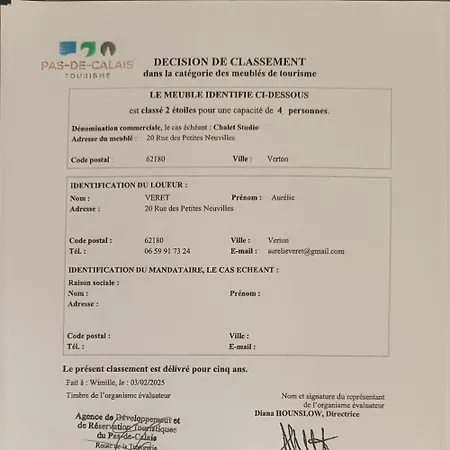 Holiday home Les Du Fliers Verton Meubles De Tourisme Classes 2 Etoiles